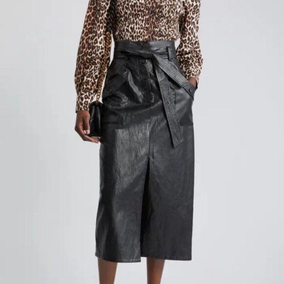 Rails Black Edem Faux Leather Skirt Size Small - Picture 1 of 12